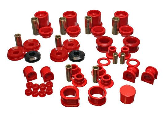 Energy Suspension 90-96 Nissan 300ZX Red Hyper-Flex Master Bushing Set (Sway bar end link bushings a - My Store