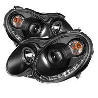 Spyder Mercedes Benz CLK 03-09 Projector Halogen Model- LED Halo DRL Blk PRO-YD-MBCLK03-DRL-BK - Mammoth Racing -