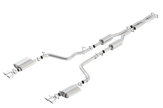 Borla 09-14 Dodge Challenger R/T 5.7L RWD 2Dr. Dual Rctgl. Angle S-Type CB Exhaust - Rear Split Exit - My Store
