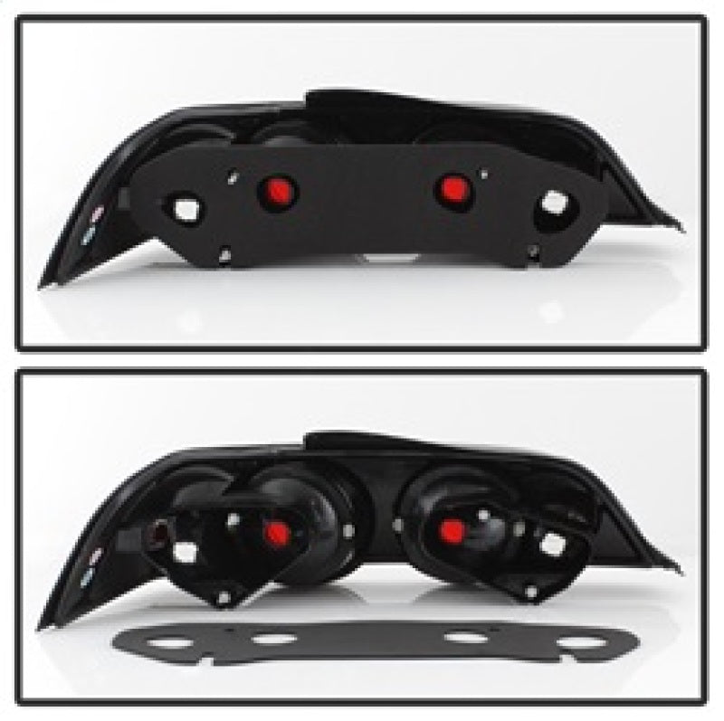 Spyder Acura RSX 02-04 Euro Style Tail Lights Black ALT-YD-ARSX02-BK - Mammoth Racing -