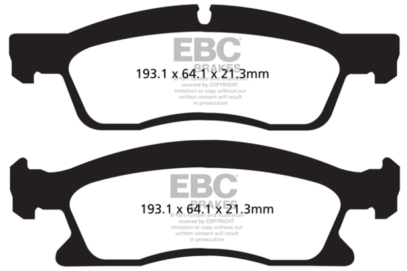 EBC 13+ Dodge Durango 5.7 Yellowstuff Front Brake Pads - My Store