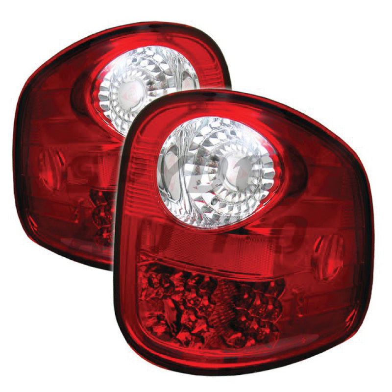 Spyder Ford F150 Flareside 97-03 LED Tail Lights Red Clear ALT-YD-FF15097FS-LED-RC - Mammoth Racing -