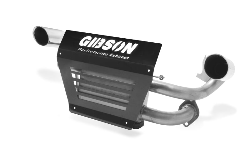 Gibson 15-17 Polaris RZR XP 1000 EPS Base 2.25in Dual Exhaust - Stainless - Mammoth Racing -