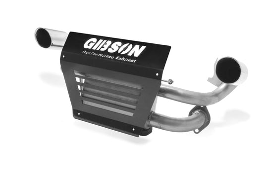 Gibson 15-17 Polaris RZR XP 1000 EPS Base 2.25in Dual Exhaust - Stainless - Mammoth Racing -