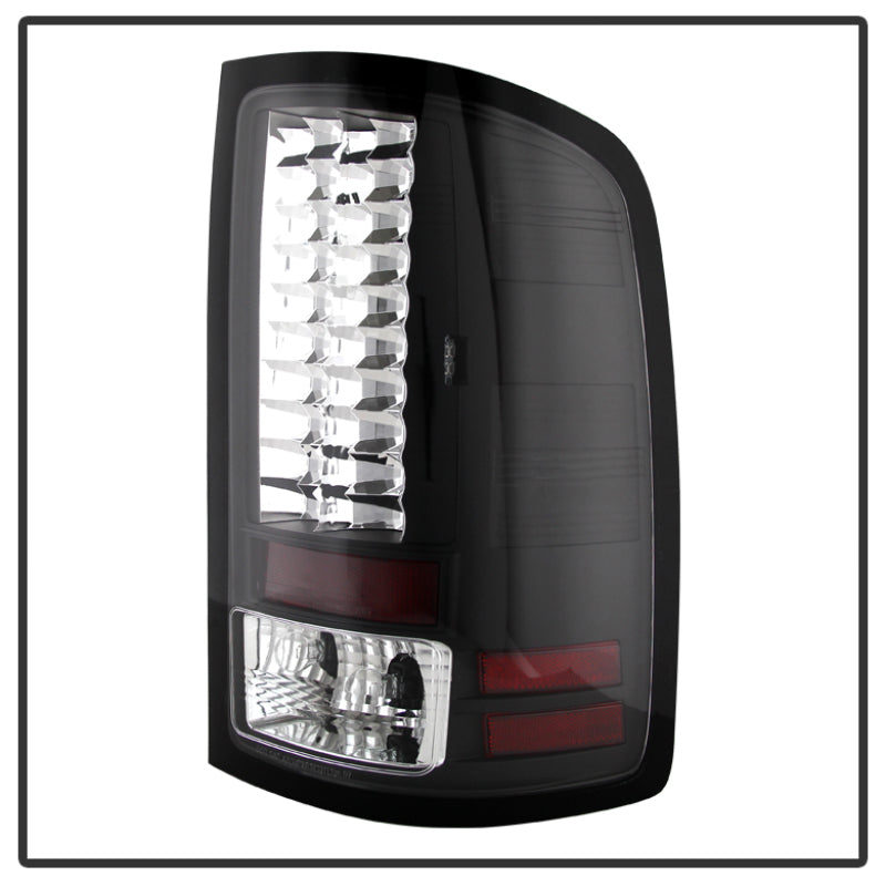 Spyder GMC Sierra 07-13 (Not fit 3500 Dually 4 Rear Wheels)LED Tail Lights Black ALT-YD-GS07-LED-BK - Mammoth Racing -