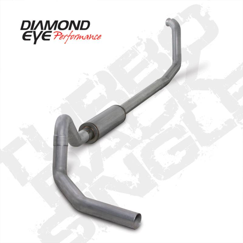 Diamond Eye KIT 4in TB SGL AL: 00-03 FORD 7.3L E-SERIES VAN NFS W/ CARB EQUIV STDS - Mammoth Racing -