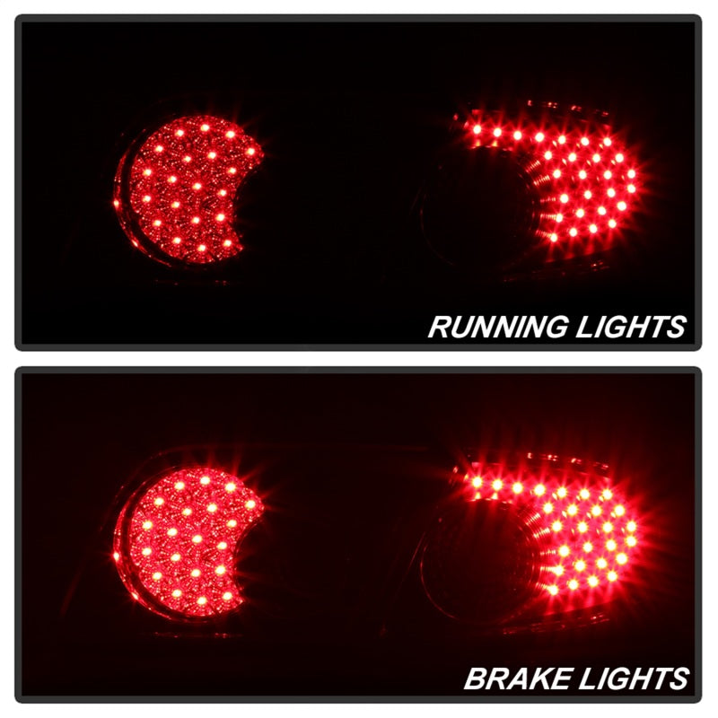 xTune Mazda 6 03-08 4/5DR (Not Fit Wagon) LED Tail Lights - Black (ALT-ON-M603-LED-BK) - Mammoth Racing -