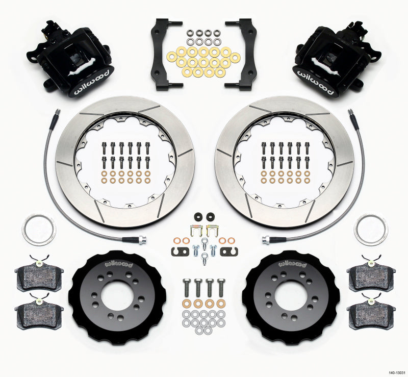 Wilwood Combination Parking Brake Rear Kit 12.88in 2013-Up Ford Focus ST w/ Lines - Mammoth Racing -