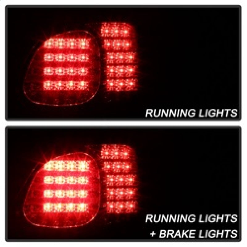 Spyder Lexus GS 300/400 98-05 LED Tail Lights Red Clear ALT-YD-LGS98-LED-RC - Mammoth Racing -