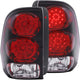 ANZO 2002-2009 Chevrolet Trailblazer LED Taillights Red/Clear - Mammoth Racing -