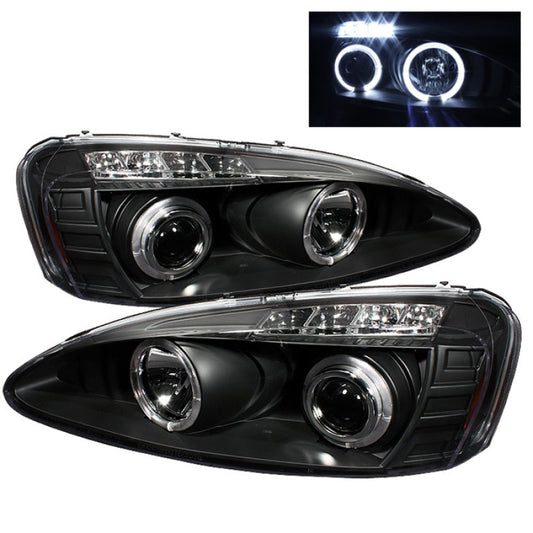 Spyder Pontiac Grand Prix 04-08 Projector Headlights LED Halo LED Blk PRO-YD-PGP04-HL-BK - Mammoth Racing -