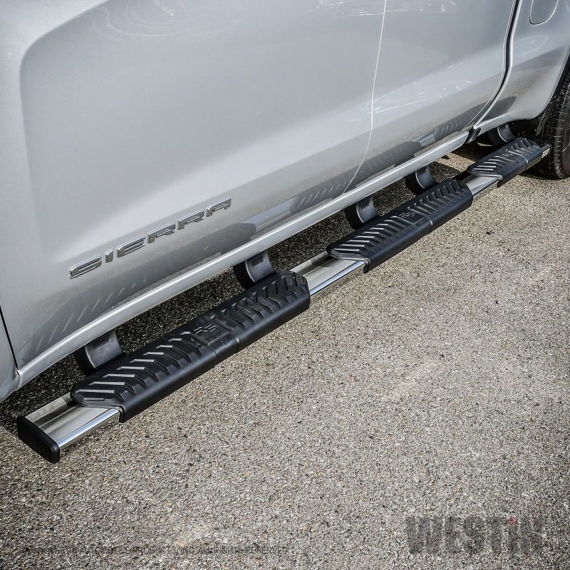 Westin 2019 Chevrolet Silverado/Sierra 1500 Crew Cab (5.5ft) R5 Modular Nerf Step Bars - SS - Mammoth Racing -