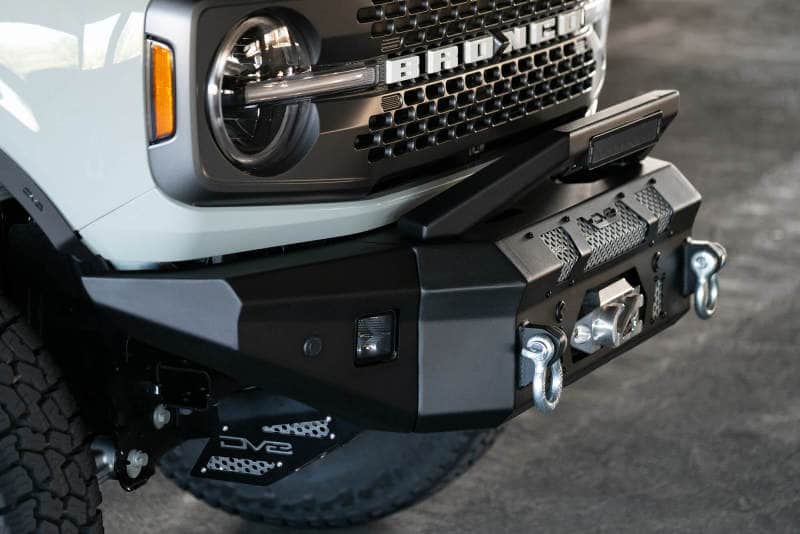 DV8 Offroad Bull Bar Add-On For DV8 Ford Bronco Bumpers - Fits 13in Elite Series Light Bar - Mammoth Racing -