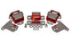 Energy Suspension 69-71 Camaro / 70-73 Monte Carlo Red Motor and Transmision Mounts; Chrome Finish - Mammoth Racing -