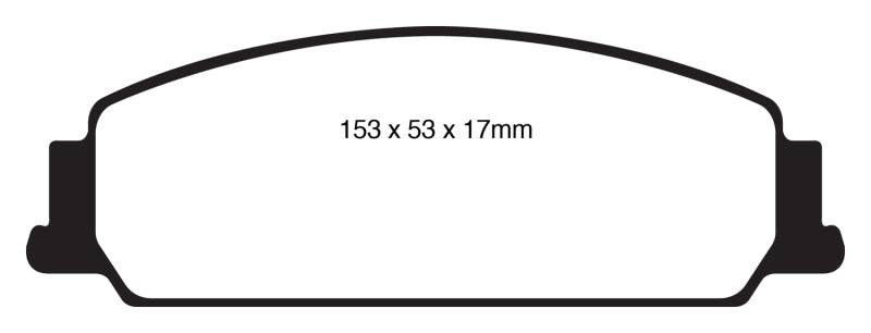 EBC 08-10 Pontiac G8 3.6 Redstuff Front Brake Pads - My Store