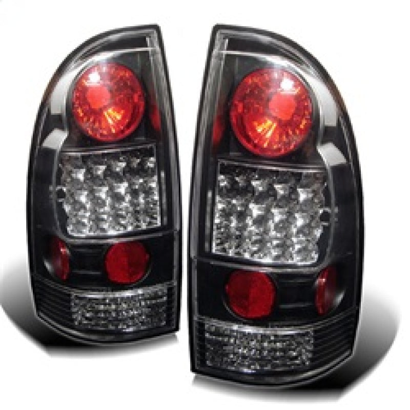 Spyder Toyota Tacoma 05-15 LED Tail Lights Black ALT-YD-TT05-LED-BK - Mammoth Racing -