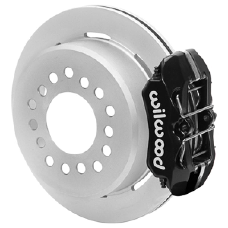 Wilwood Chevy Monte Carlo Forged 4 Piston DynaPro Black Caliper Hp32 VV Plain Rotor - 11.00x0.81 - My Store