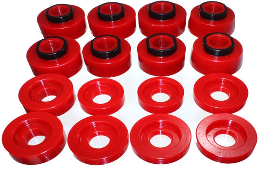 Energy Suspension 08-16 Ford F-250/F-350/F-450/F-550 Super Duty Crew Cab Red Body Mount Set - My Store