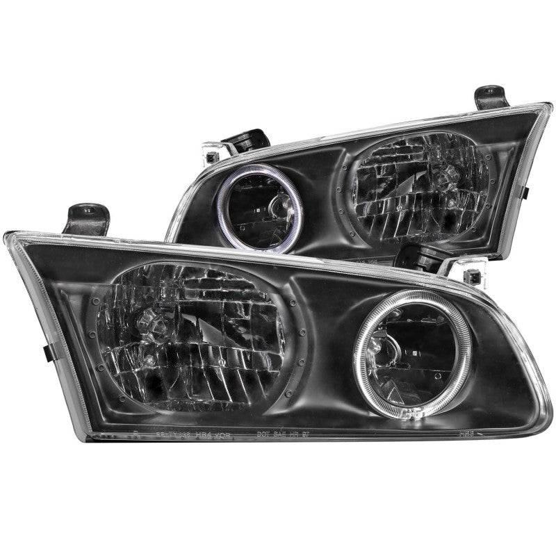 ANZO 2000-2001 Toyota Camry Crystal Headlights w/ Halo Black - My Store