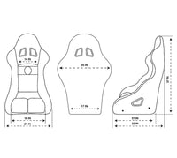 NRG FIA Competition Seat w/Competition Fabric & FIA Homologated Free Driving Position - My Store