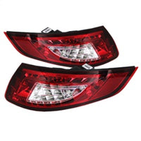 Spyder Porsche 997 05-08 LED Tail Lights Red Clear ALT-YD-P99705-LED-RC - Mammoth Racing -