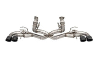 Corsa 20-22 Corvette C8 3in Valved Cat-Back 4.5in Blk Quad Tips - Fits Factory NPP Exhaust w/ AFM - Mammoth Racing -