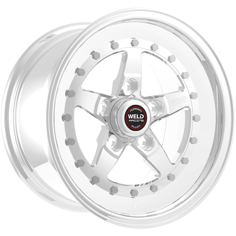 Weld Weldstar 15x8 / 5x4.75 BP / 5.5in BS Polished Wheel - Non-Beadlock - Mammoth Racing -