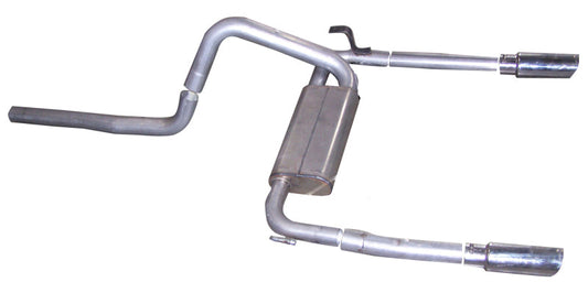 Gibson 98-02 Chevrolet Camaro Z28 5.7l 3in Cat-Back Dual Exhaust - Aluminized - Mammoth Racing -