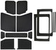 DEI 2018-Up Jeep Wrangler JL 4-Door Leather Look Headliner Complete Kit 13-pc - Black - Mammoth Racing -