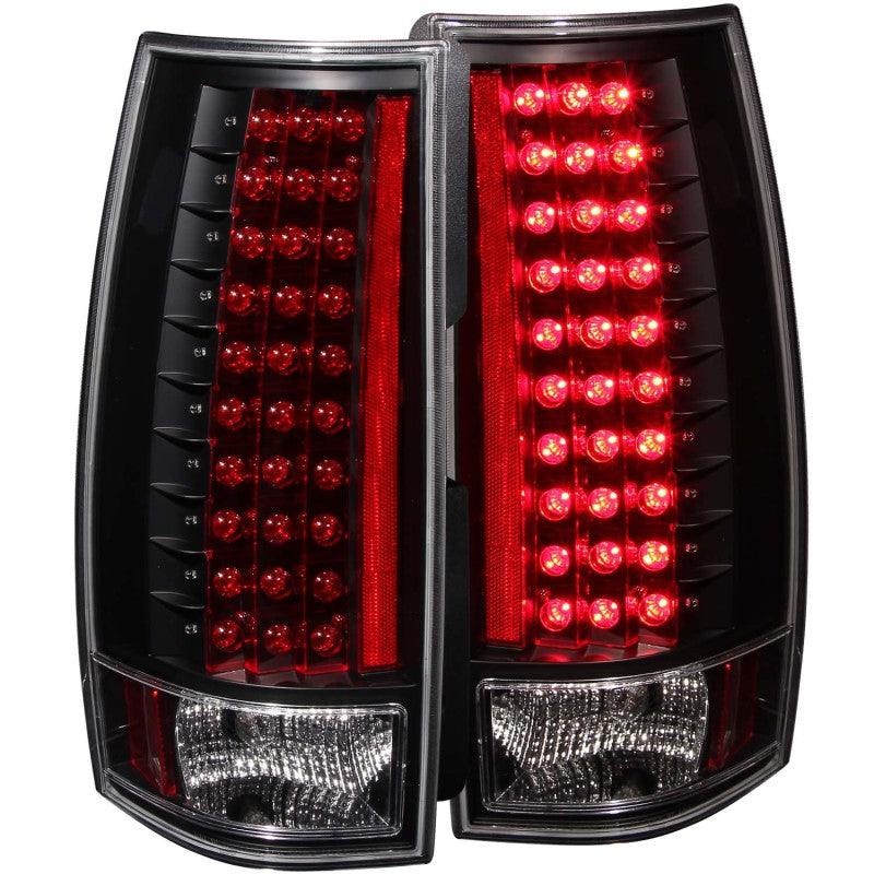 ANZO 2007-2013 Chevrolet Suburban LED Taillights Black - Mammoth Racing -