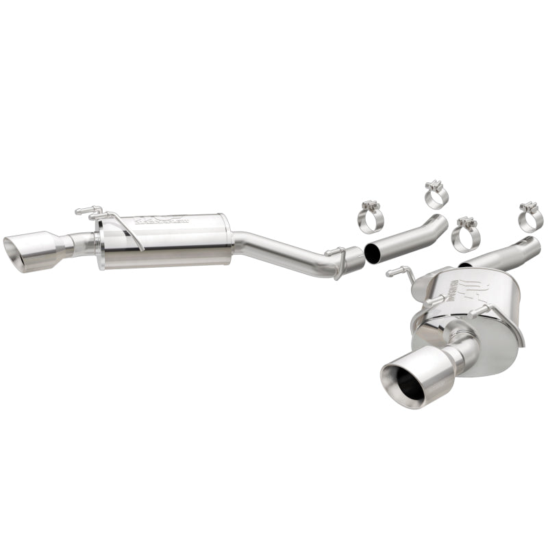MagnaFlow Axle-Back Stainless Dual Split 4in Polished Tips 10-15 Chevrolet Camaro Convert. 3.6l V6 - Mammoth Racing -