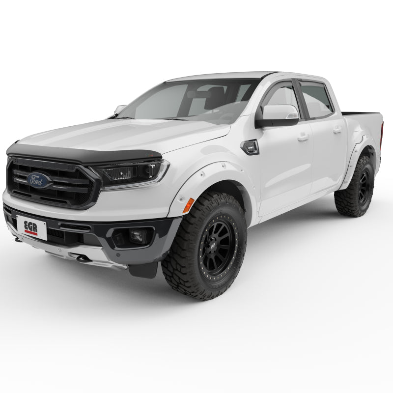 EGR 19-22 Ford Ranger Painted To Code Oxford Traditional Bolt-On Look Fender Flares White Set Of 4 - Mammoth Racing -