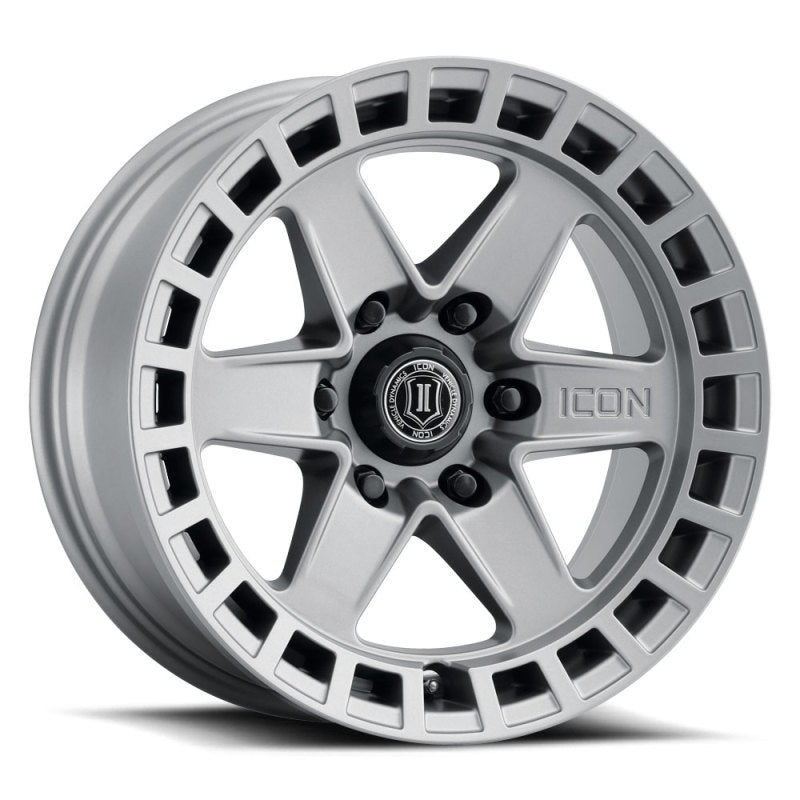 Icon Raider 17x8.5 6x120 0mm Offset 4.75in BS Titanium Wheel - Mammoth Racing -