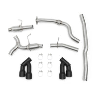 Mishimoto 2016+ Chevrolet Camaro 2.0T Quad Black Tip Cat-Back Exhaust - Mammoth Racing -