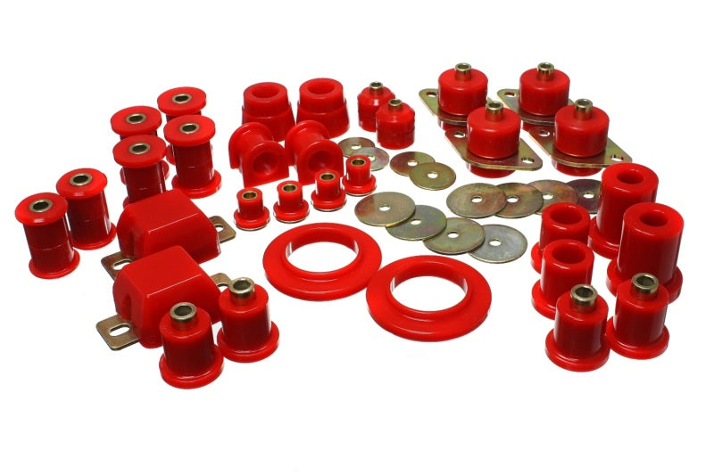 Energy Suspension 05-13 Toyota Tacoma 4WD/Prerunner 2WD Red Hyper-Flex Master Bushing Set - Mammoth Racing -