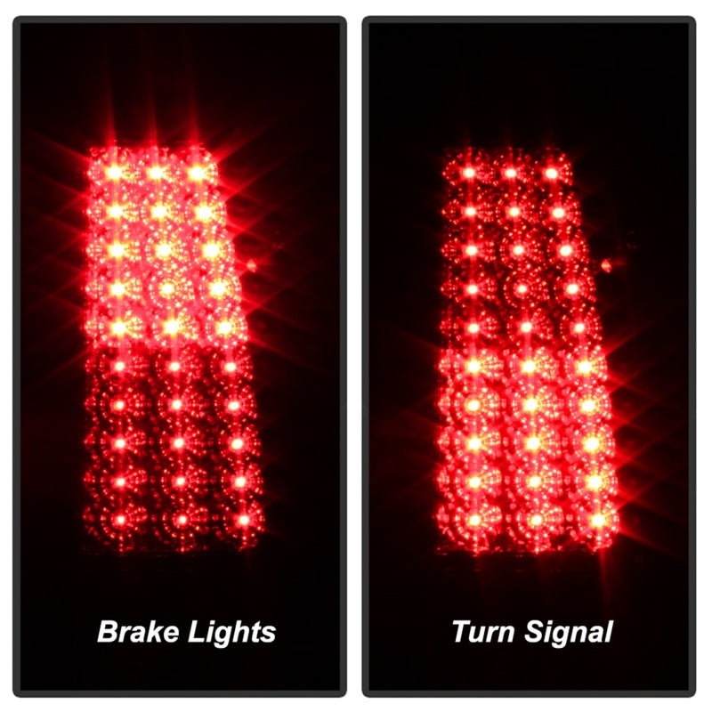 Xtune Chevy Silverado 1500/2500/3500 99-02 LED Tail Lights Red Clear ALT-ON-CS99-LED-RC - Mammoth Racing -