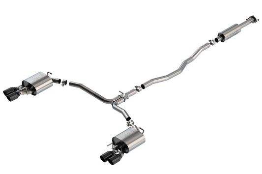 Borla 18-20 Toyota Camry XSE 3.5in Tip Dual Split Rear Exit Cat Back S-Type Exhaust Black Chrome - My Store