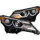 ANZO 2013-2015 Toyota Rav4 Projector Headlights w/ Plank Style Design Black - My Store