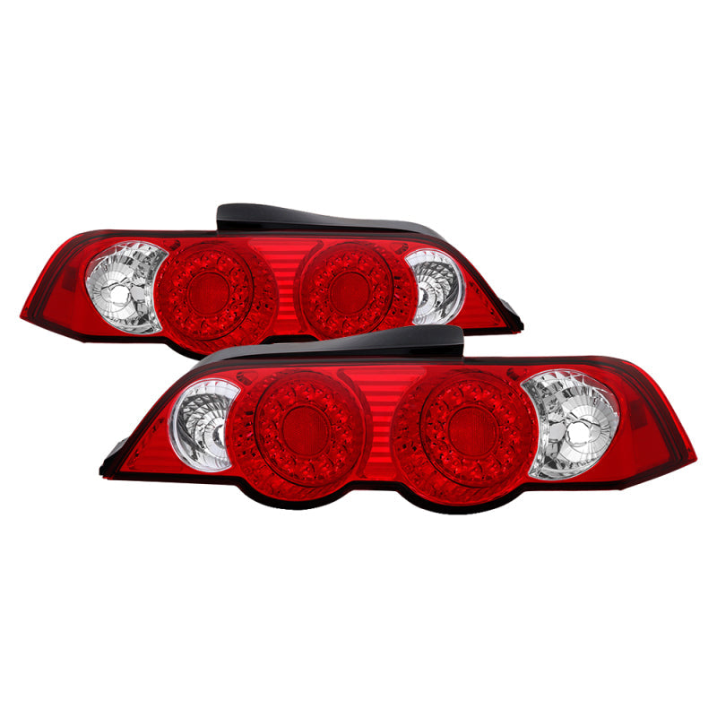 Spyder Acura RSX 02-04 LED Tail Lights Red Clear ALT-YD-ARSX02-LED-RC - Mammoth Racing -