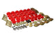 Energy Suspension 65-67 Chevrolet Biscayne/Bel Air/Caprice/Impala Body Mount Set w/ Hardware - Red - Mammoth Racing -