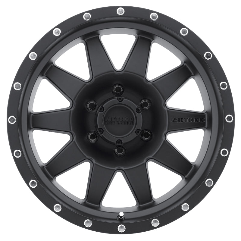 Method Mr301 The Standard 20x9 +18mm Offset 6x5.5 108mm CB Matte Black Wheel - Mammoth Racing -
