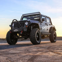 Westin/Snyper 07-17 Jeep Wrangler Unlimited Triple Tube Rock Rail Steps - Textured Black - Mammoth Racing -