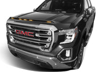 AVS 19-22 GMC Sierra 1500 Aeroskin Low Profile Hood Shield w/ Lights - Onyx Black - Mammoth Racing -