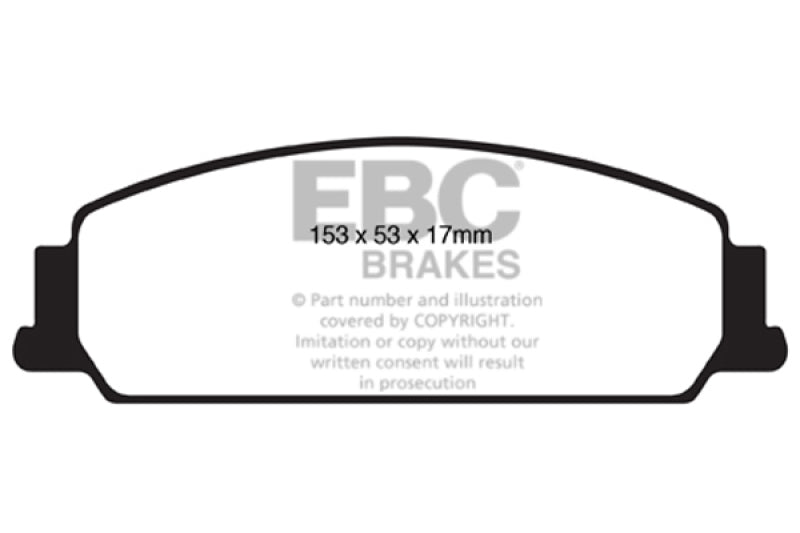 EBC 08-10 Pontiac G8 3.6 Redstuff Front Brake Pads - My Store