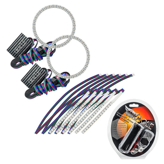 Oracle 15-17 Ford Mustang V6/GT/Shelby DRL Upgrade w/ Halo Kit - ColorSHIFT - Mammoth Racing -