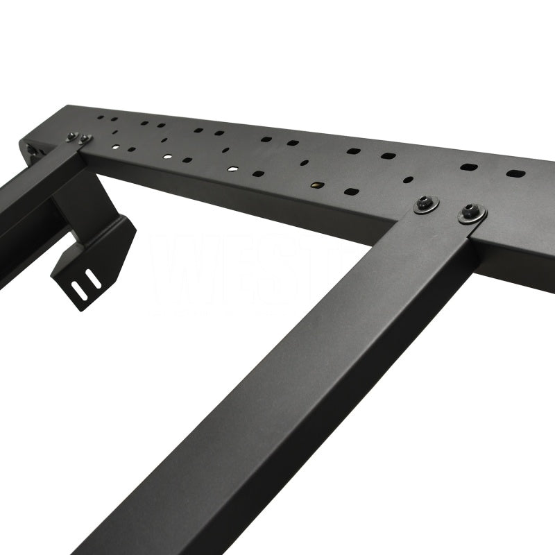 Westin 05-21 Toyota Tacoma 6ft Bed Overland Cargo Rack - Textured Black - Mammoth Racing -