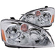 ANZO 2005-2006 Nissan Altima Crystal Headlights Chrome - Mammoth Racing -