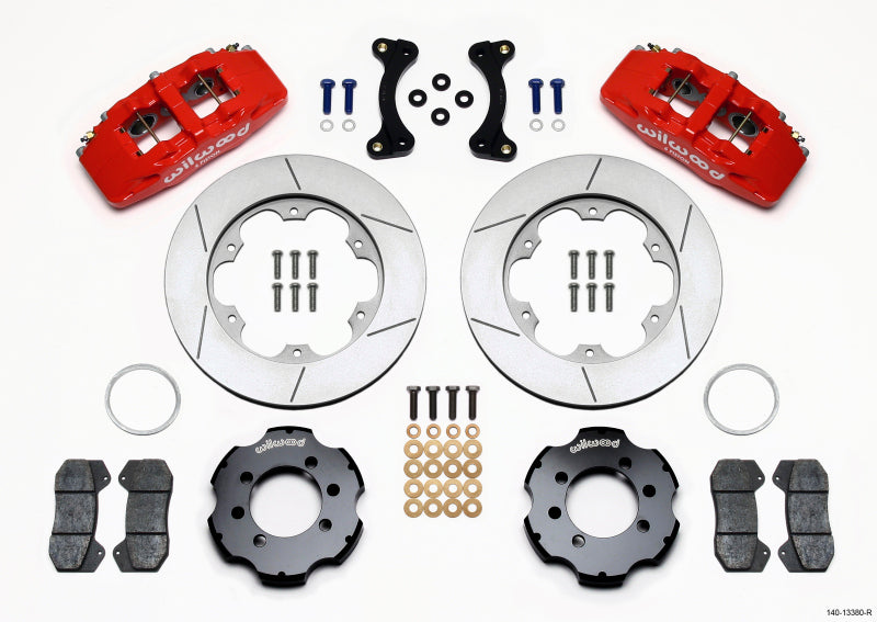 Wilwood Dynapro 6 Front Hat Kit 11.00in GT Rotor Red 95-05 Miata - My Store