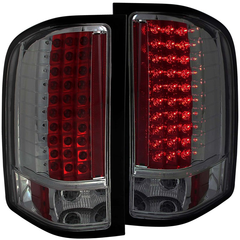 ANZO 2007-2013 Chevrolet Silverado 1500 LED Taillights Smoke - Mammoth Racing -