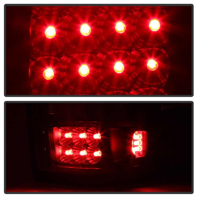 Xtune Ford F150 Styleside 04-08 (Not Fit Heritage & SVT) LED Tail Lights Black ALT-ON-FF15004-LED-BK - Mammoth Racing -